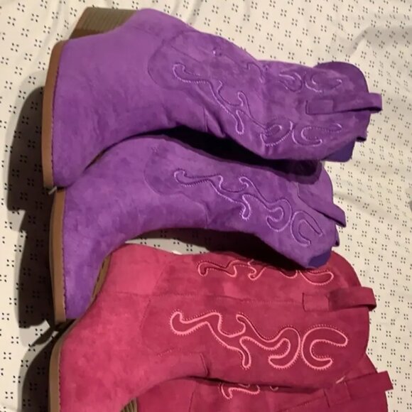 Women Chunky heel midcalf boots, cowboy boots - Picture 5 of 12